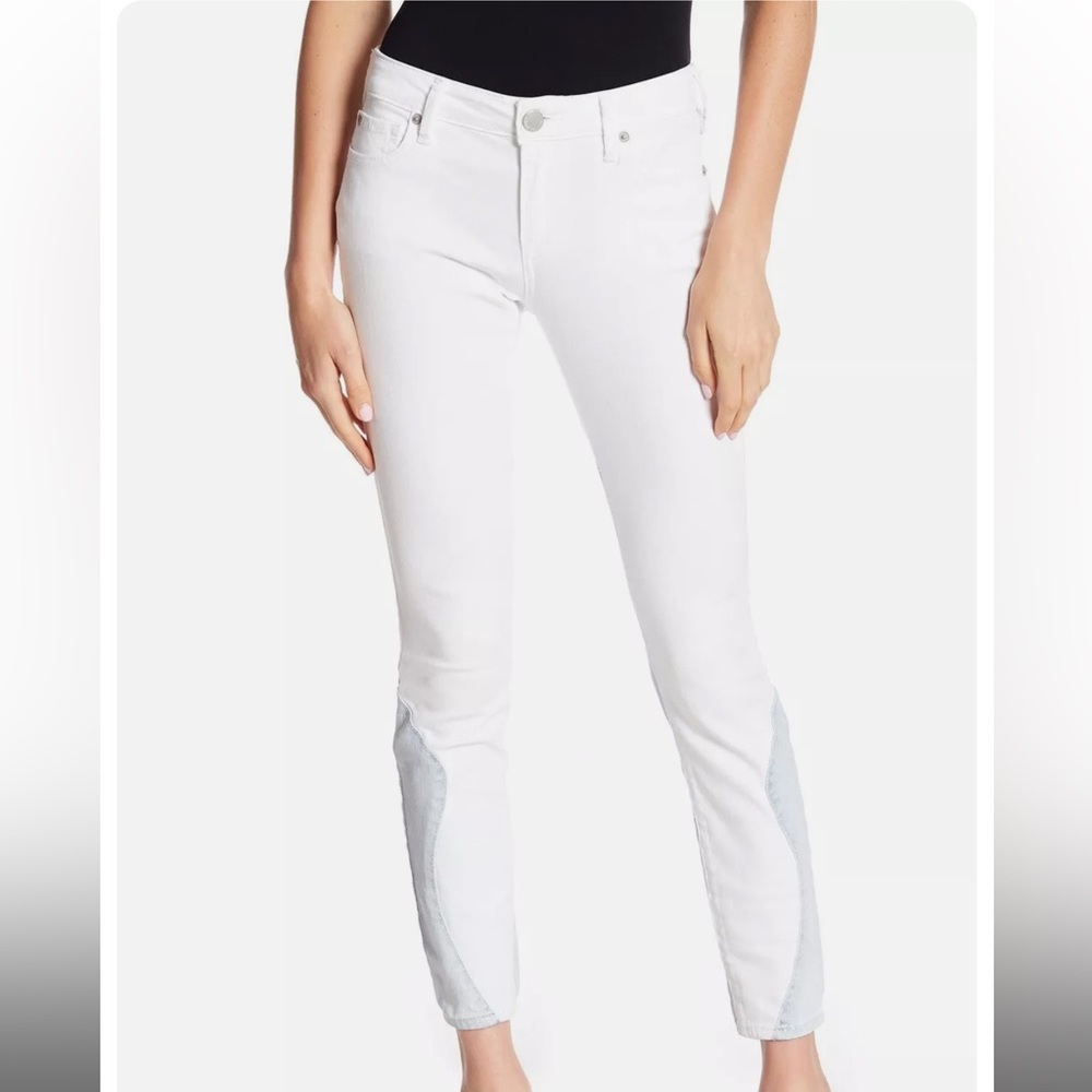 True Religion Two Tone Skinny Jeans